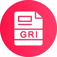 GRI Creative Icon Design vector