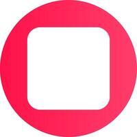 Glyph Gradient Circle Design vector