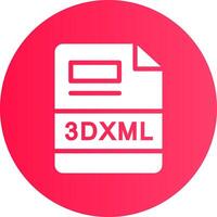 3DXML Creative Icon Design vector