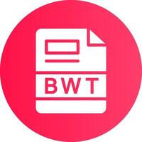 bwt creativo icono diseño vector