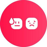 Basic Emotion Creative Icon Design vector