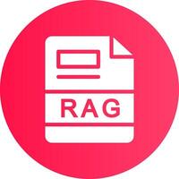 RAG Creative Icon Design vector