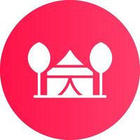 Tent Creative Icon Design vector