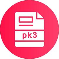 pk3 creativo icono diseño vector