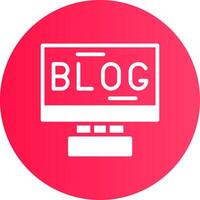 Blogging Creative Icon Design vector