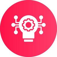 Technology Disruption Creative Icon Design vector