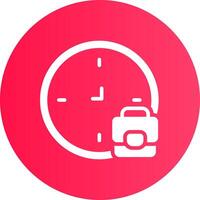 Glyph Gradient Circle Design vector