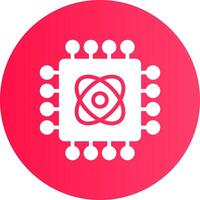 Quantum Technology Creative Icon Design vector