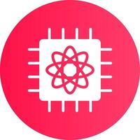 Quantum Computer Creative Icon Design vector