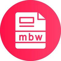 mbw creativo icono diseño vector