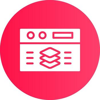 Full Stack Developer Creative Icon Design vector