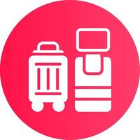 Self Check In Creative Icon Design vector