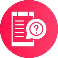 Question Creative Icon Design vector