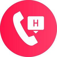 Emergency Call Creative Icon Design vector