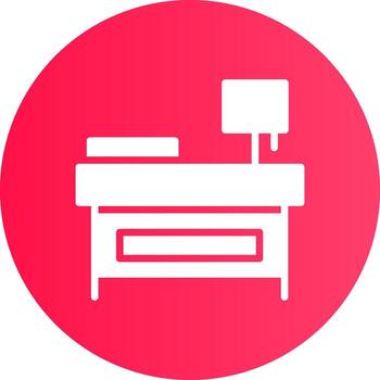 diseño de icono creativo de mesita de noche vector