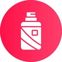 Hair Spray Creative Icon Design vector