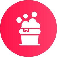 Cleaning Bucket Creative Icon Design vector