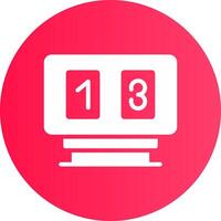 Scoreboard Creative Icon Design vector