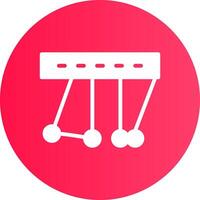 Newton Cradle Creative Icon Design vector