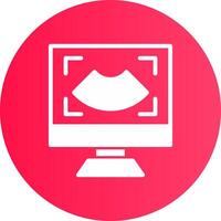 Ultrasound Creative Icon Design vector