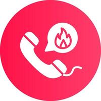 Emergency Call Creative Icon Design vector