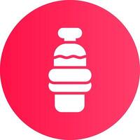 Water Bottle Creative Icon Design vector