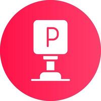 Parking Creative Icon Design vector