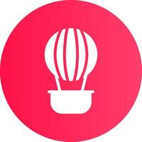 Hot Air Balloon Creative Icon Design vector