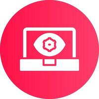 Computer Vision Creative Icon Design vector