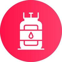 Gas Cylinder Creative Icon Design vector