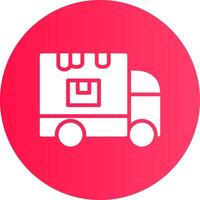 Delivery Truck Creative Icon Design vector