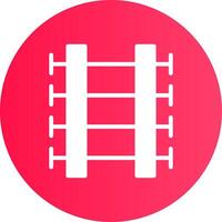 Train Tracks Creative Icon Design vector