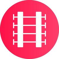 Train Tracks Creative Icon Design vector