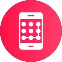 Pattern Lock Creative Icon Design vector