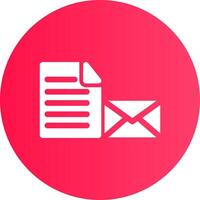 correo documento creativo icono diseño vector