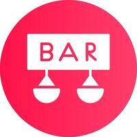 Bar Creative Icon Design vector