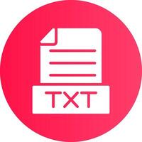 Txt Creative Icon Design vector