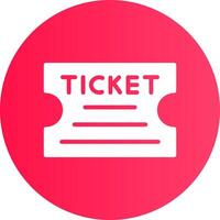 Ticket Creative Icon Design vector