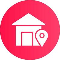 Home Location Creative Icon Design vector