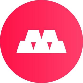 Gold Stack Creative Icon Design vector