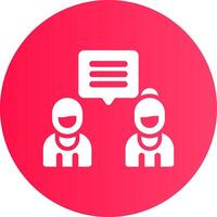 Discuss Creative Icon Design vector