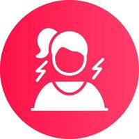 Frustrated Creative Icon Design vector