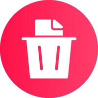 Paper Bin Creative Icon Design vector