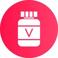 diseño de icono creativo de vitamina vector