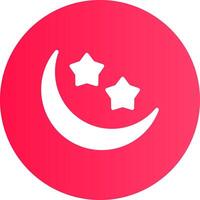 Moon Creative Icon Design vector