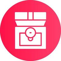 Treasure Chest Creative Icon Design vector