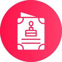 diseño de icono creativo de tarjeta de cumpleaños vector