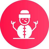 Snowman Creative Icon Design vector