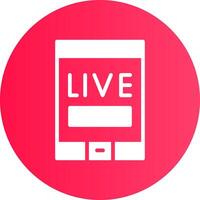 Live Stream Creative Icon Design vector