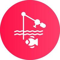 Fishing Holiday Creative Icon Design vector